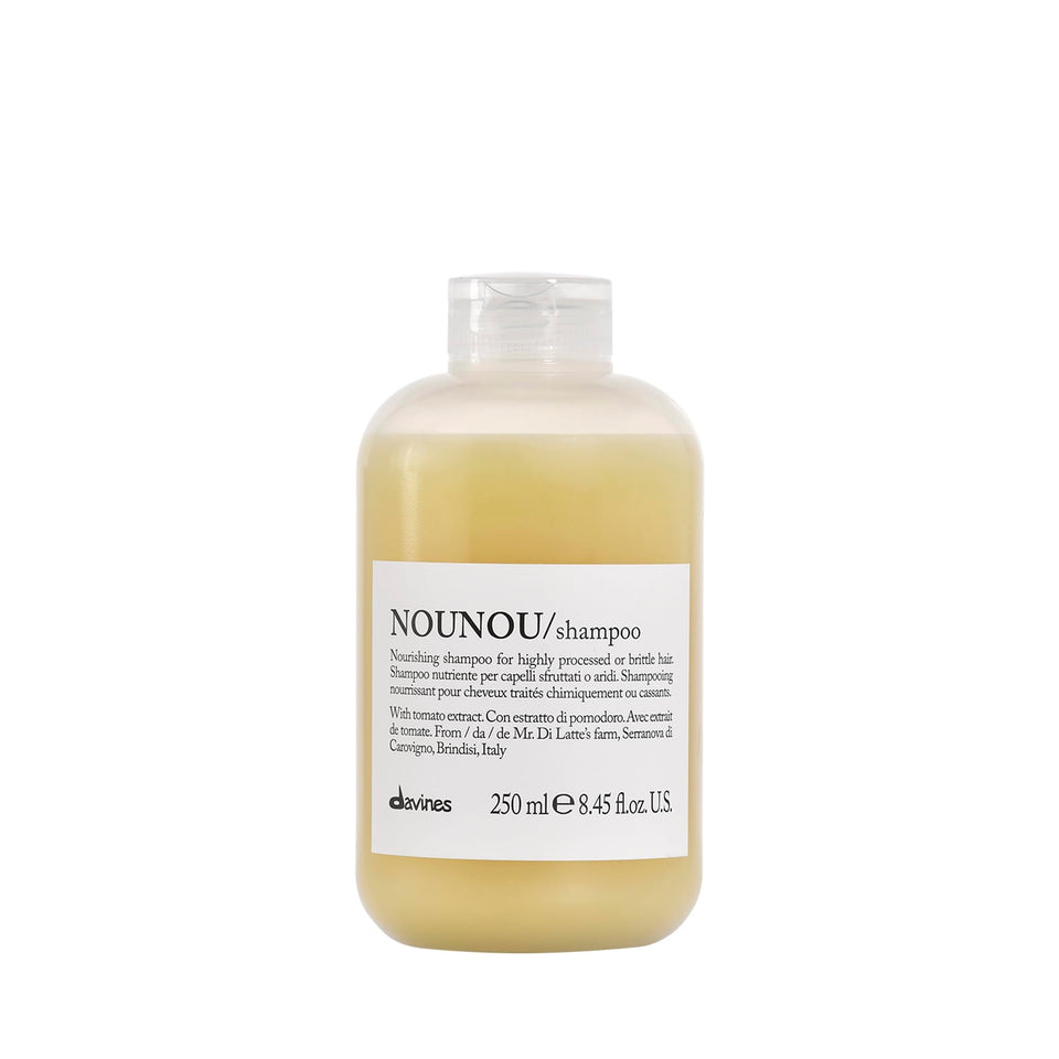 Davines bottle front view showing NOUNOU shampoo for hydration