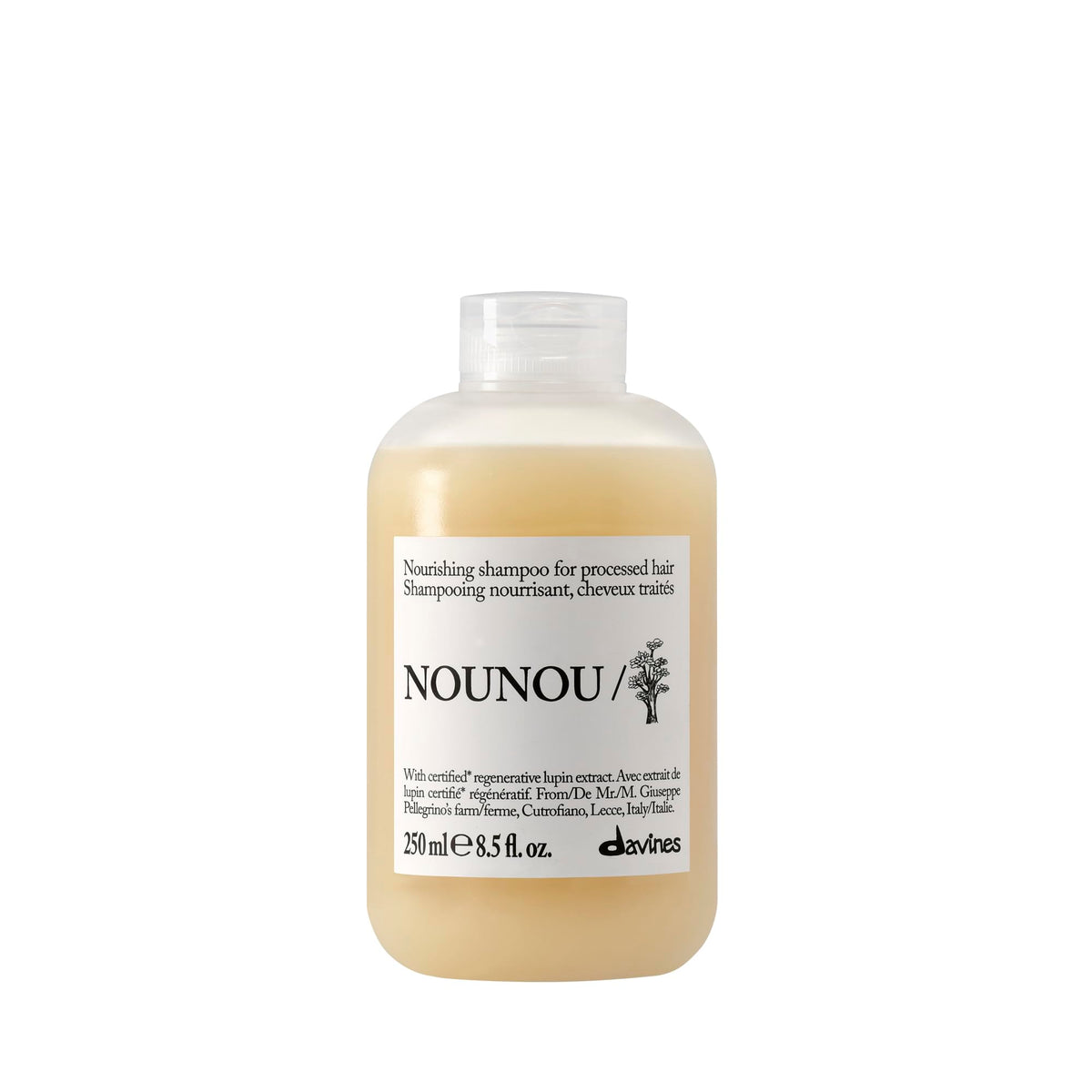 Davines NOUNOU front packaging showing product and size for easy choice