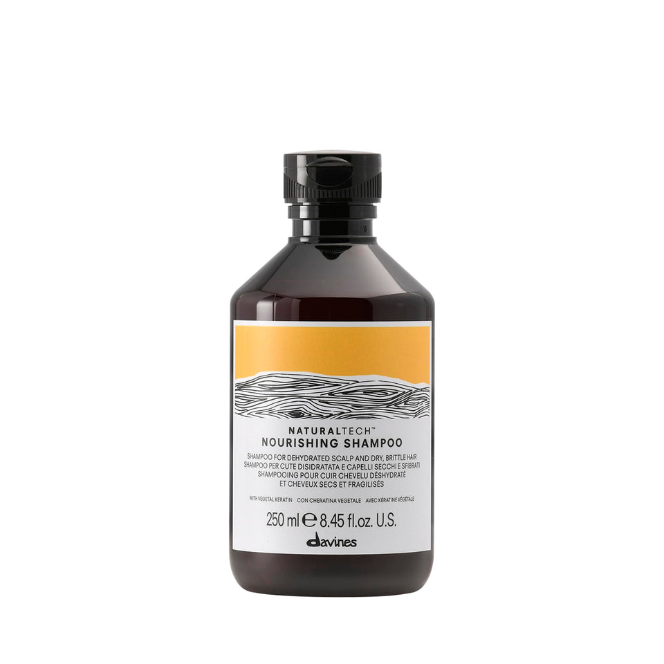 Davines bottle front packaging showing product and branding benefit: clear identification