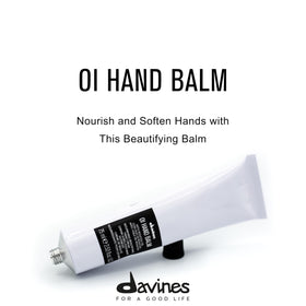 Davines OI Hand Balm cream texture close-up highlighting fast-absorbing hydration