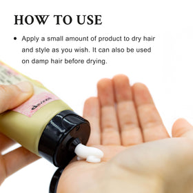 Davines paste application in hair for natural texture and control