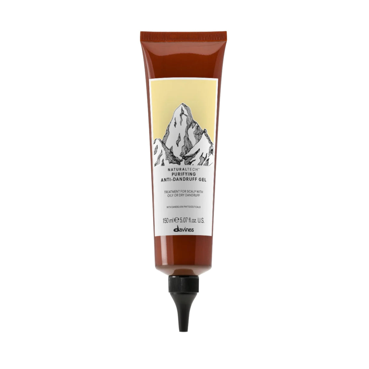 Davines Purifying Gel front packaging shows product and benefits