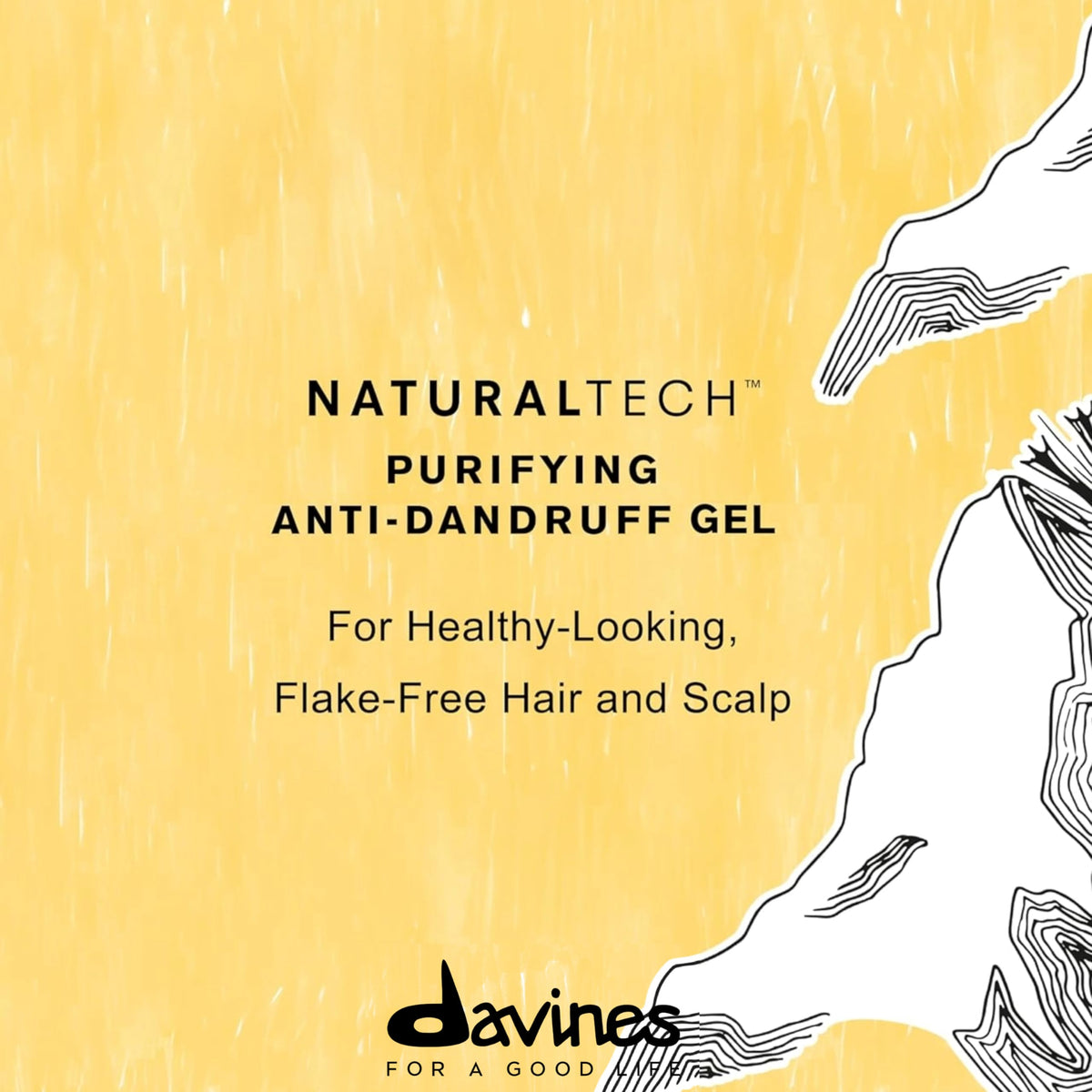 Davines bottle pump and label detail highlighting usage instructions