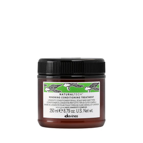 Davines front bottle showing Renewing Conditioning Treatment benefits