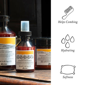 Davines sealer texture drop closeup showing lightweight formula benefit