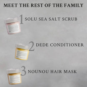 Davines SOLU bottle next to conditioner suggesting follow-up moisture
