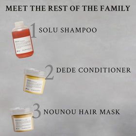 Davines SOLU next to common items to show compact size