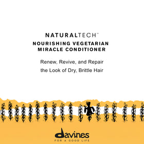 Davines vegetal keratin ingredient close-up supports hair rebuilding