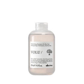 Davines VOLU/ front bottle showing product and volume benefit