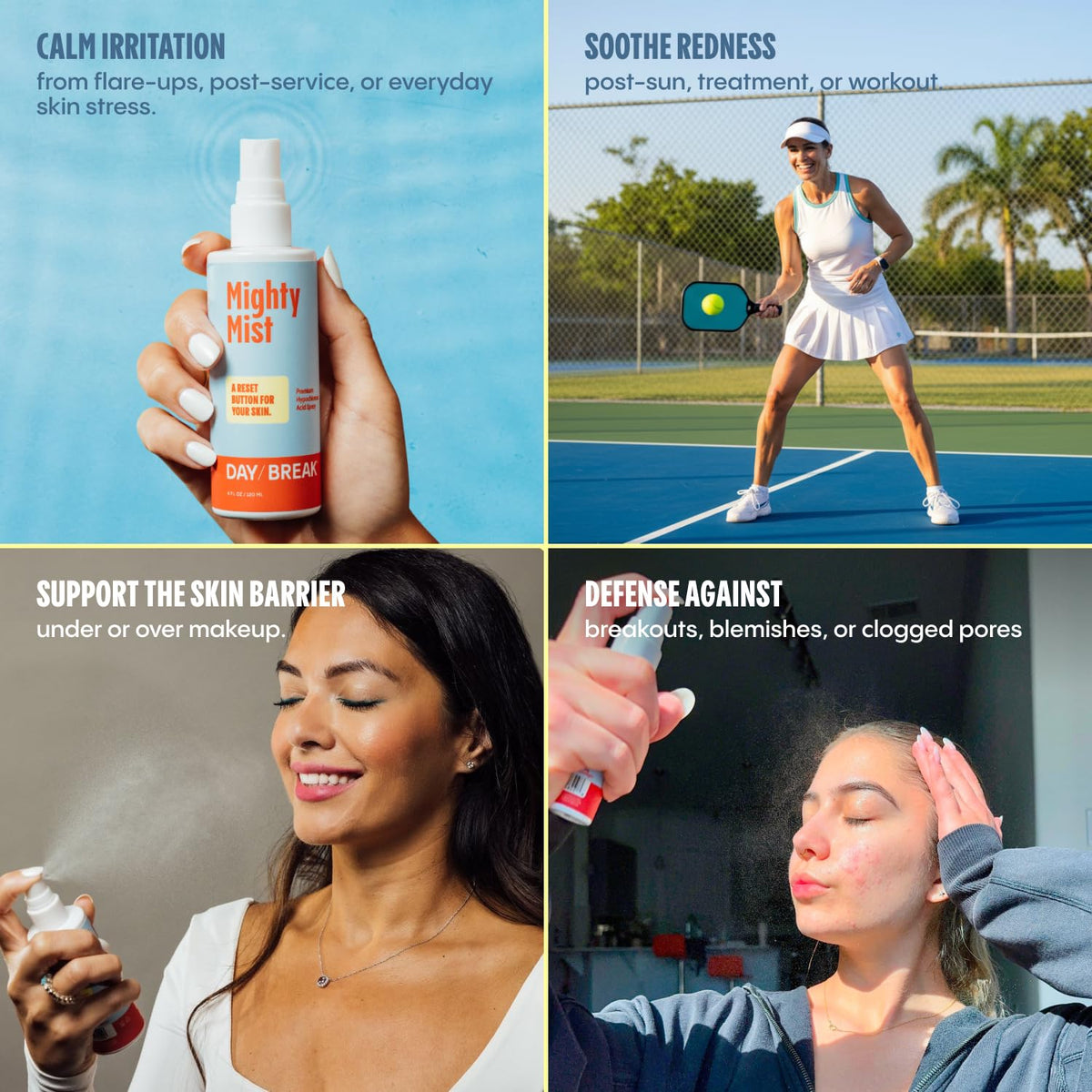 Daybreak Skincare label ingredients view highlighting medical‑grade formula