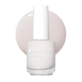 Dazzle Dry bottle front showing pale off-white cream shade and brand