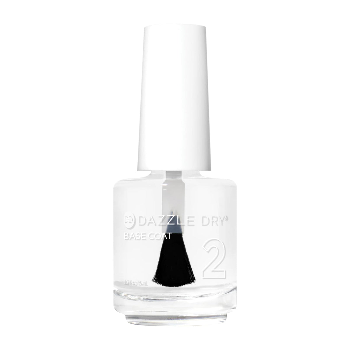Dazzle Dry front packaging showing clear base coat and fast-drying benefit
