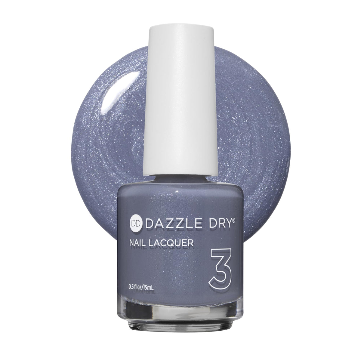 Dazzle Dry Blue Moon bottle front view showing shade and label for reliable color choice