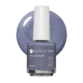 Dazzle Dry Blue Moon bottle front view showing shade and label for reliable color choice