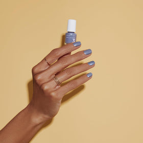 Dazzle Dry shimmer texture close-up highlighting muted slate-blue sparkle