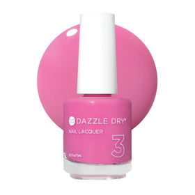 Dazzle Dry Cherry Parfait front bottle showing bright pink color and brand