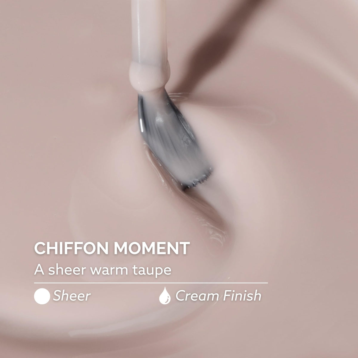 Close-up of Dazzle Dry lacquer texture highlighting sheer finish and even coverage benefit