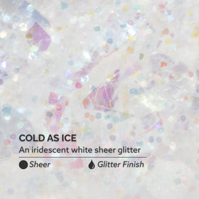 Dazzle Dry swatch on nails highlighting pearly sparkle and long-lasting shine
