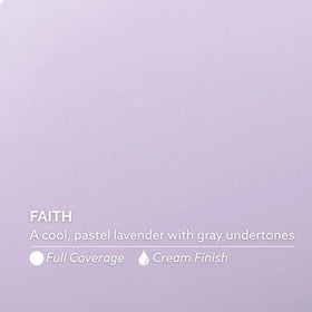 Dazzle Dry Faith bottle cap and label highlighting brand authenticity and formula clarity