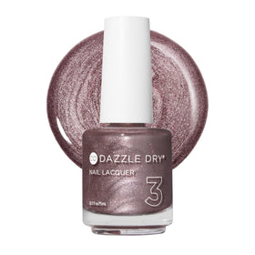 Dazzle Dry front bottle showing rose gold metallic and easy application