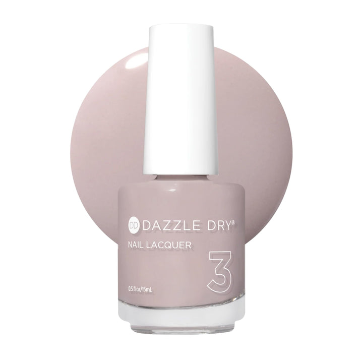 Dazzle Dry front bottle showing Broadway Beige color and quick-dry benefit