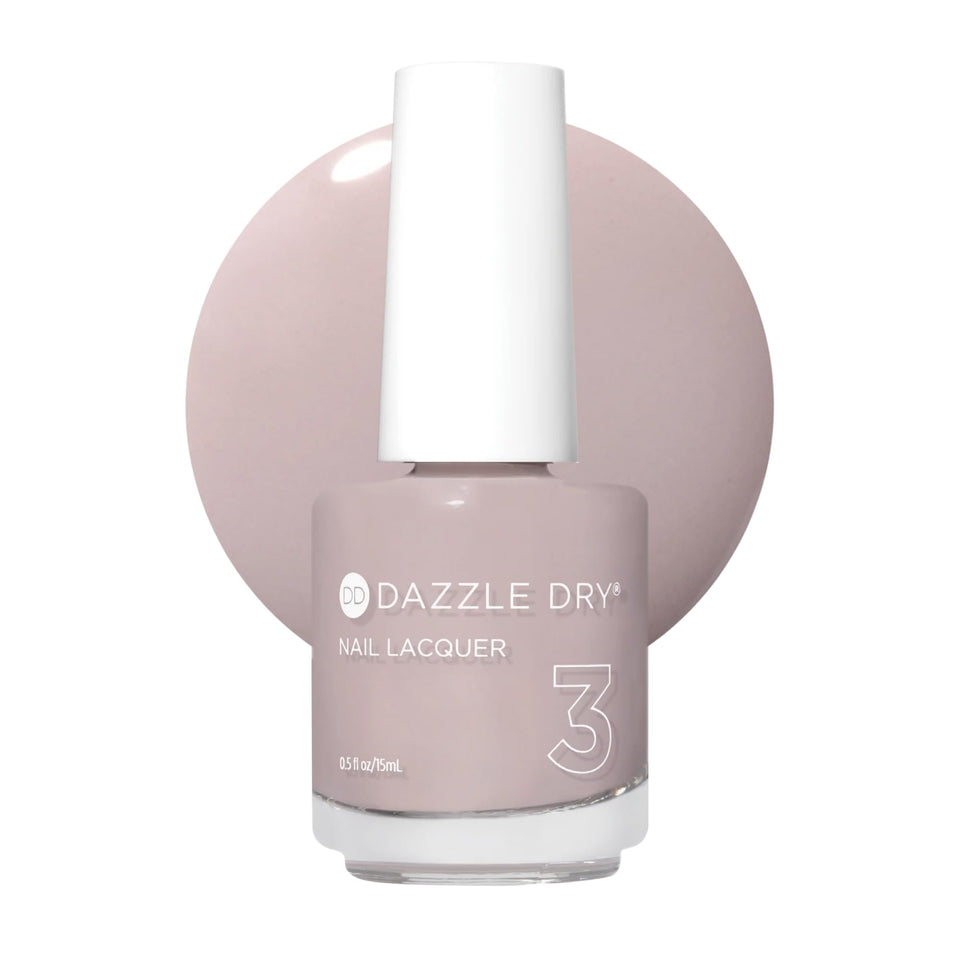 Dazzle Dry front bottle showing Broadway Beige color and quick-dry benefit