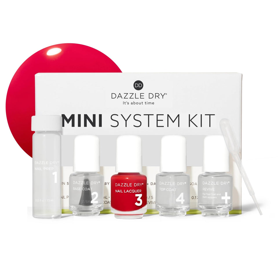 Dazzle Dry front packaging showing Holly Berry and benefits