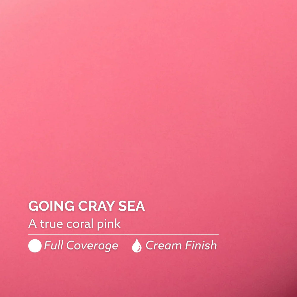 Dazzle Dry Going Cray Sea swatch on fingers showing full-coverage finish