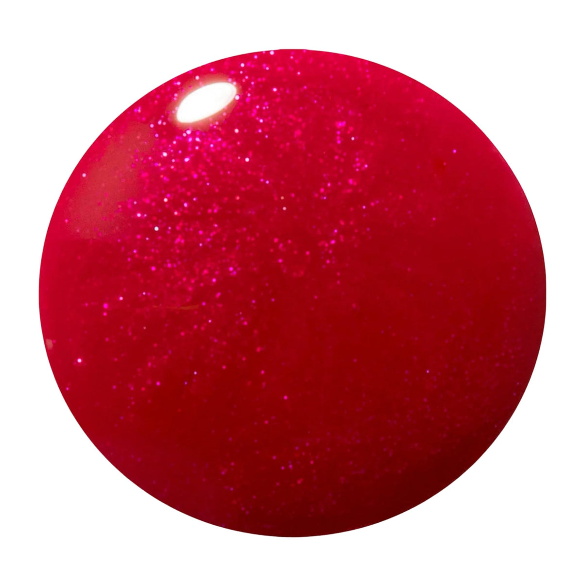 Dazzle Dry brush stroke of High Velocity Red lacquer showing smooth even coverage