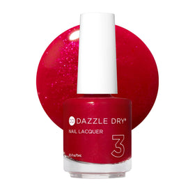 Dazzle Dry bottle front view showing High Velocity Red, vibrant and ready to use