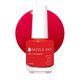 Dazzle Dry Holly Berry bottle front view showing true red color and branding benefit