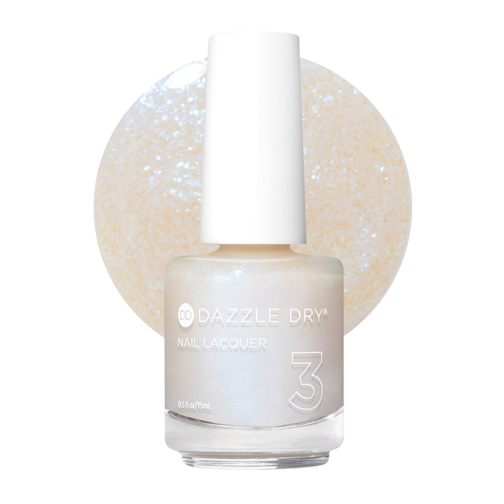 Dazzle Dry bottle front packaging showing Inner Glow and benefit of quick-dry