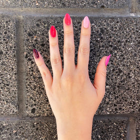 Dazzle Dry lacquer texture drip demonstrating creamy consistency and buildable coverage