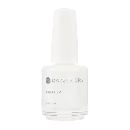 Dazzle Dry front packaging showing bottle and branding, highlighting portability