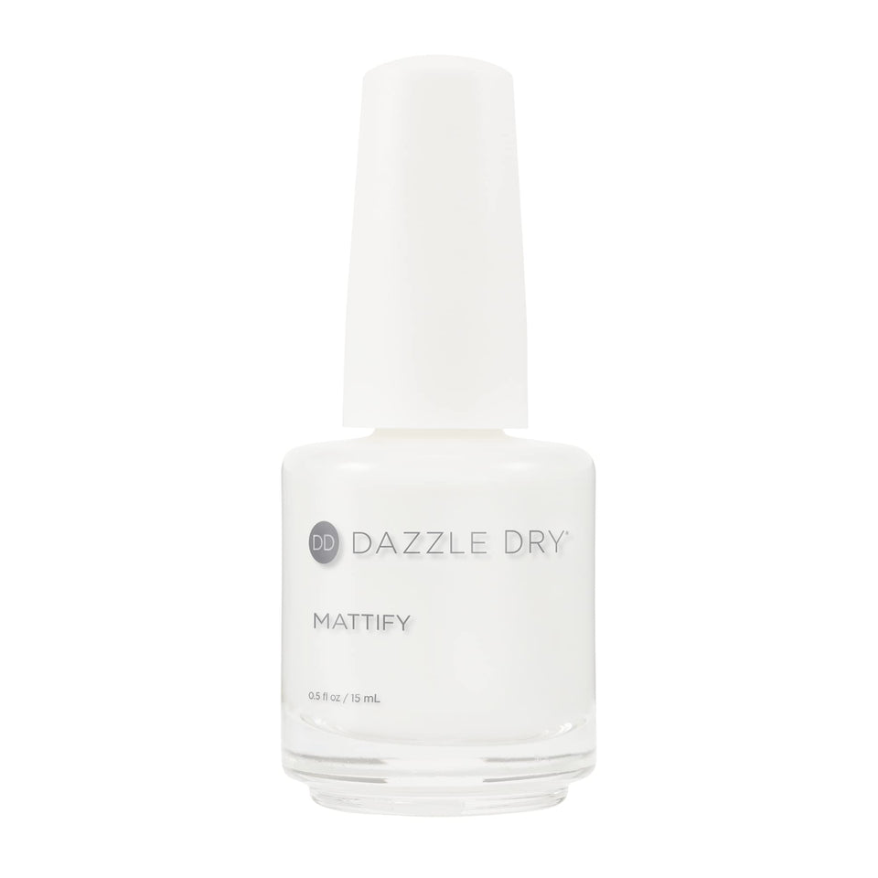 Dazzle Dry front packaging showing bottle and branding, highlighting portability