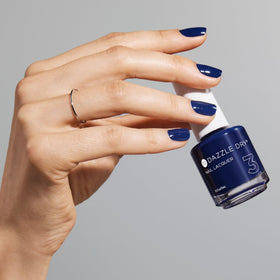Dazzle Dry close-up gloss on nail highlighting high-shine durable finish