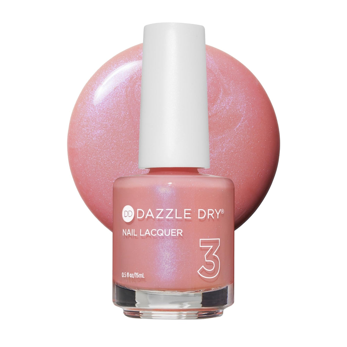Dazzle Dry front bottle showing Milky Way shade and compact size