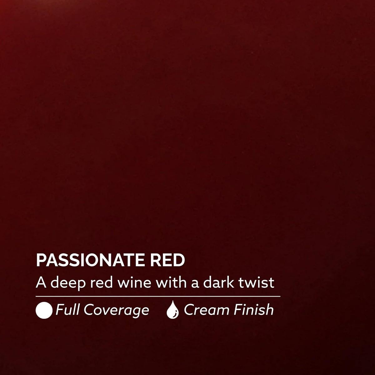 Dazzle Dry Passionate Red swatch on nails showing rich long-wear finish