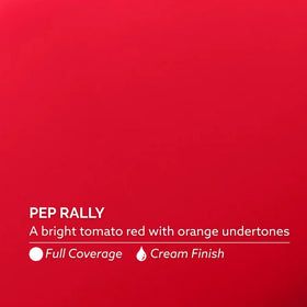 Dazzle Dry Pep Rally swatch wheel illustrating shade variation and matching outfit planning