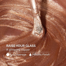 Dazzle Dry Raise Your Glass lacquer shimmer close-up highlighting metallic coverage