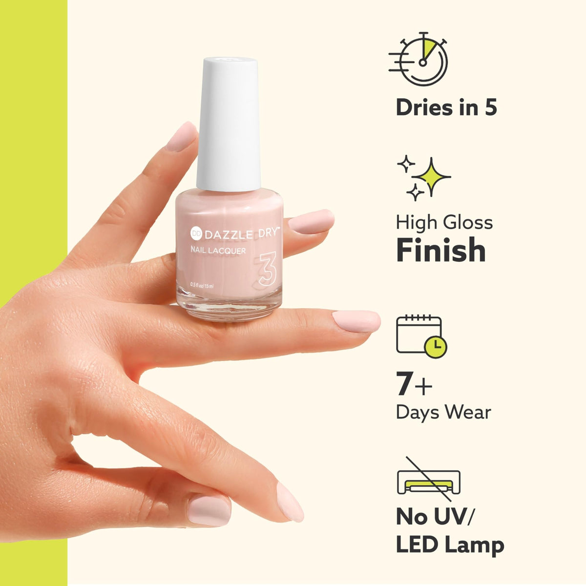 Dazzle Dry Raspberry Rush on tray in salon environment for professional results