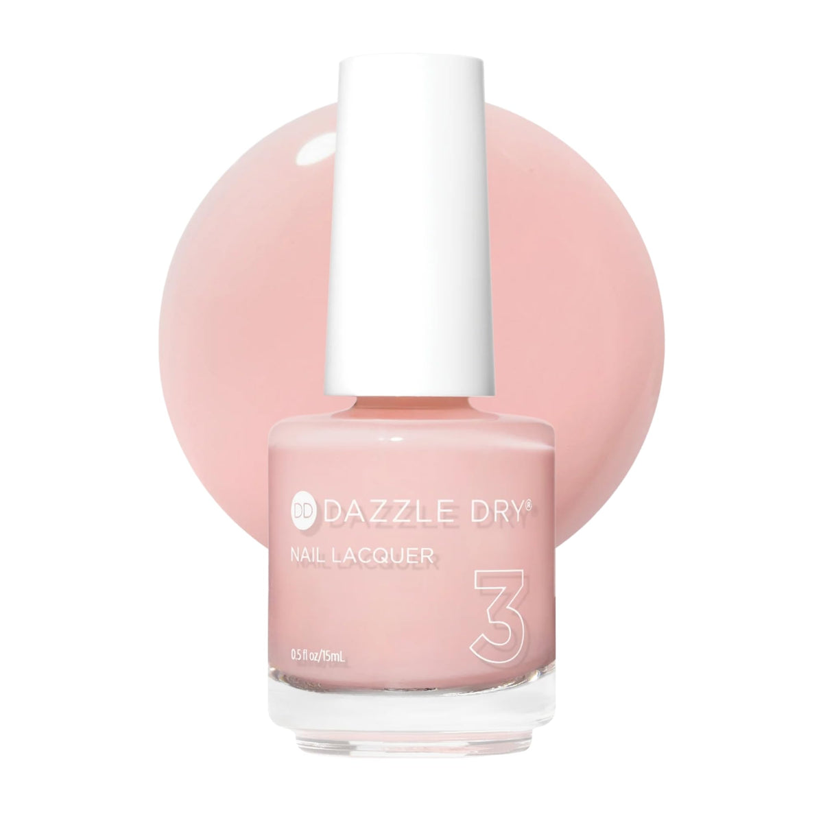 Dazzle Dry bottle front view showing label and glossy finish benefit