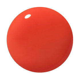 Dazzle Dry Red Hot Chili lacquer bottle close-up highlighting bold orangey red