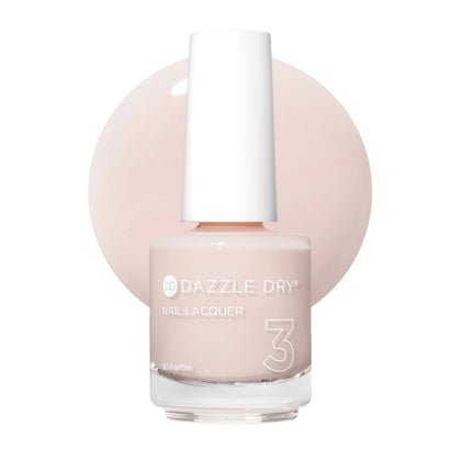 Dazzle Dry bottle front view shows Rose Quartz shade and quick-dry benefit