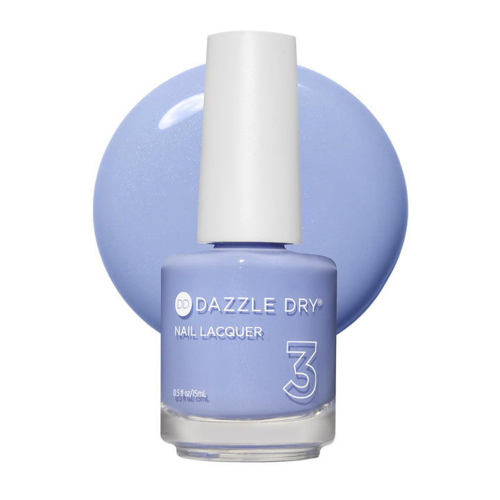 Dazzle Dry Sail Away front packaging showing pastel periwinkle cream benefit