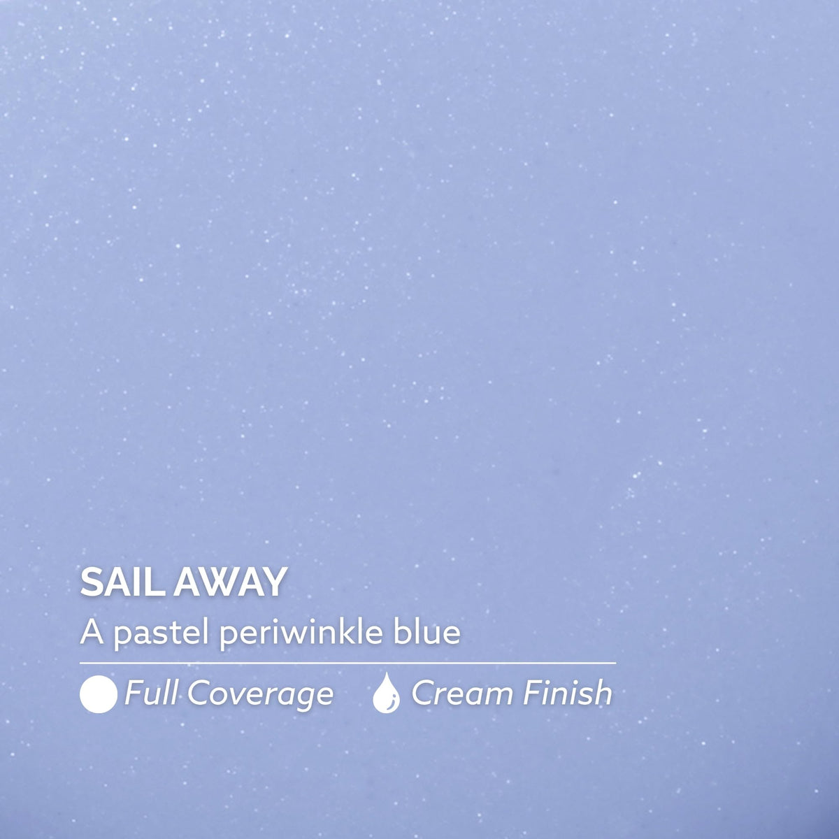 Dazzle Dry Sail Away swatch stick displaying true color and opacity benefit