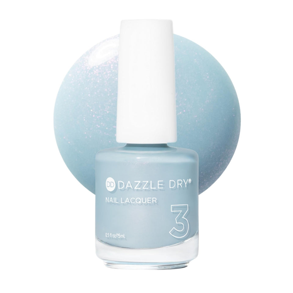 Dazzle Dry bottle front view showing Ski Lift shade and compact size