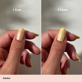 Dazzle Dry close-up of Solstice shimmer revealing fine luminous texture