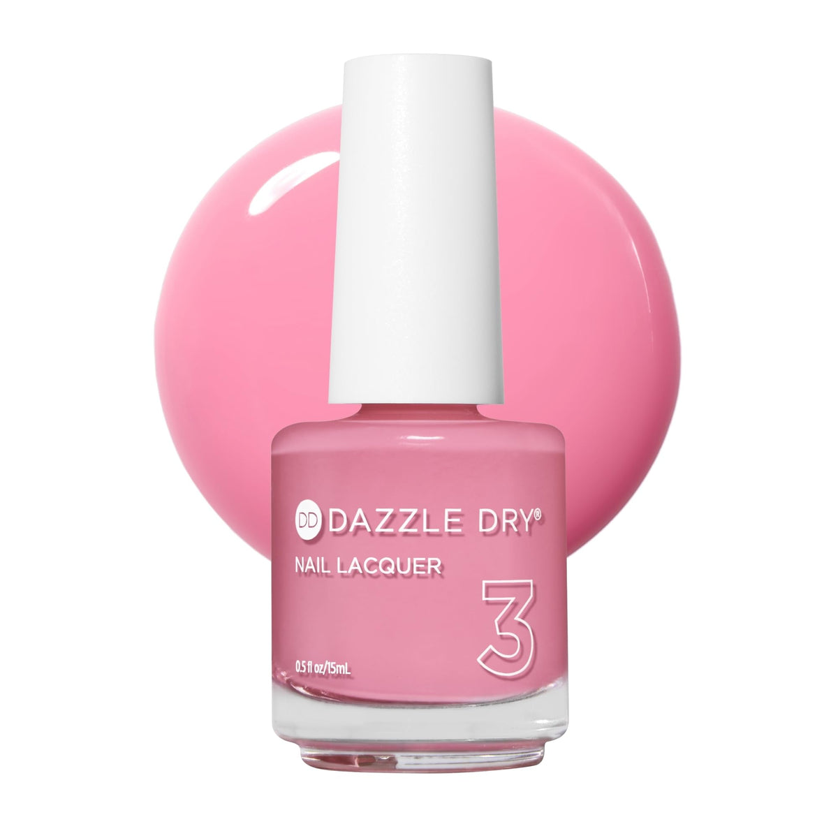 Dazzle Dry Soulmate front bottle showing vibrant bubblegum-pink cream color and brand
