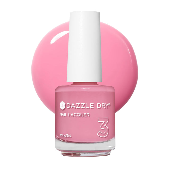 Dazzle Dry Soulmate front bottle showing vibrant bubblegum-pink cream color and brand